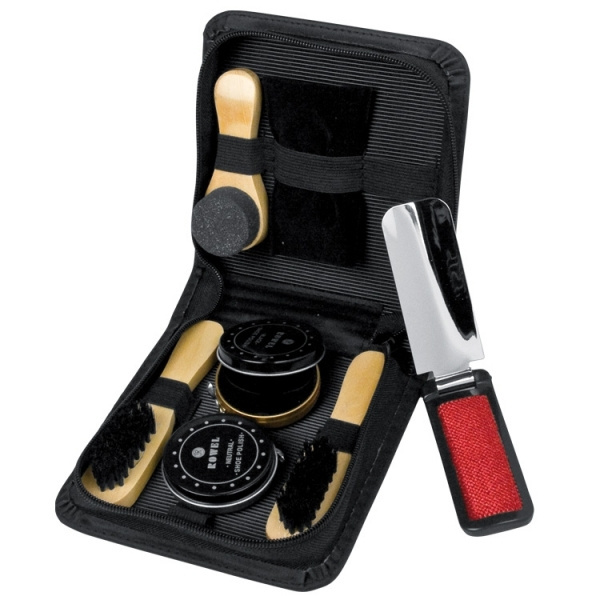 Logo trade promotional gifts image of: Shoe polish set CANNES