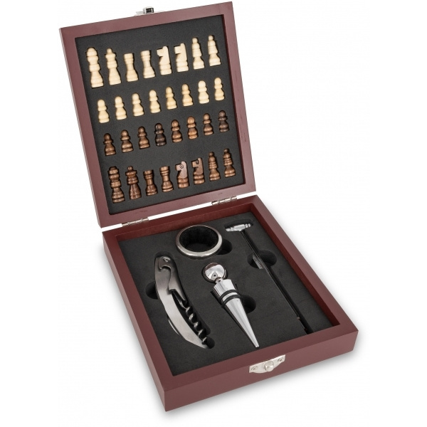 Logo trade corporate gifts picture of: Chess wine set SAN GIMIGNANO