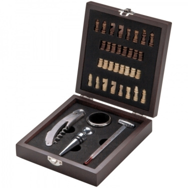 Logo trade promotional giveaways picture of: Chess wine set SAN GIMIGNANO