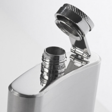 Logotrade advertising products photo of: Stainless steel hip flask FRESNO 104 ml
