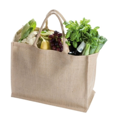 Logo trade promotional giveaways image of: Jute bag, big HANNOVER