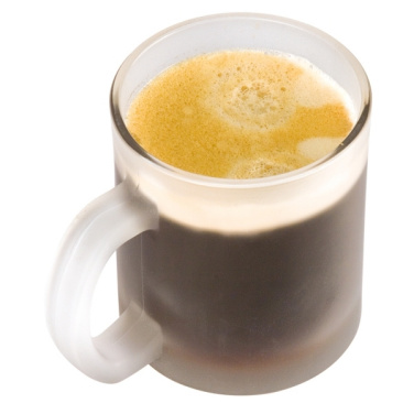 Logotrade promotional merchandise photo of: Glass coffee mug GENEVA 300 ml