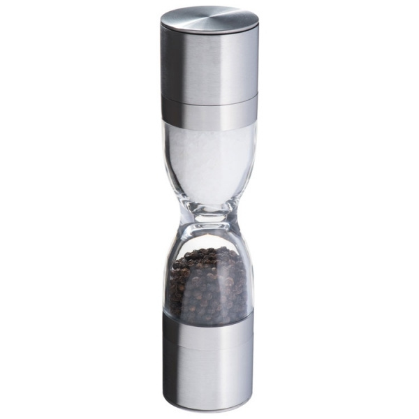 Logo trade business gift photo of: Salt and pepper mill 2-in-1 ROME