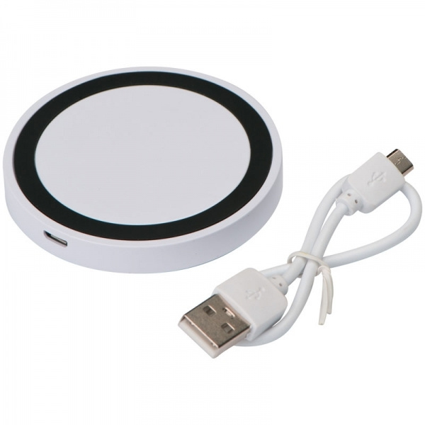 Logo trade corporate gifts image of: Induction charger KARTHAGO