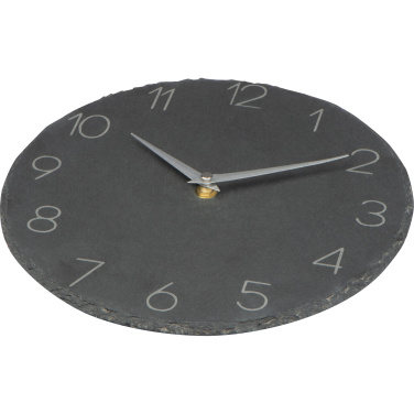 Logotrade promotional giveaway picture of: Slate wall clock GRAZ
