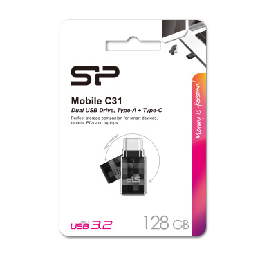Logotrade corporate gift picture of: Pendrive USB/type - C Silicon Power Mobile C31 3.0 OTG