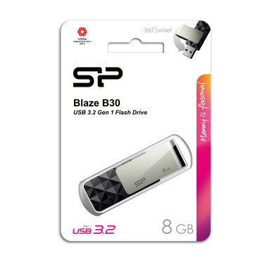 Logo trade promotional products image of: Pendrive Silicon Power Blaze B30 3.1