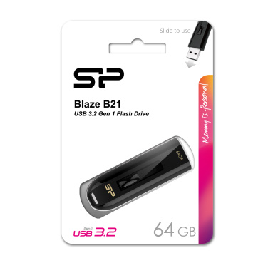 Logo trade promotional gift photo of: Pendrive Silicon Power Blaze B21 3.1