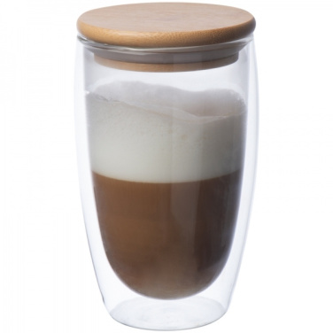Logo trade corporate gifts image of: Double-walled glass ZAKOPANE 500 ml