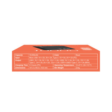 Logotrade promotional gift picture of: POWER BANK SILICON POWER QP15 10000 MAH