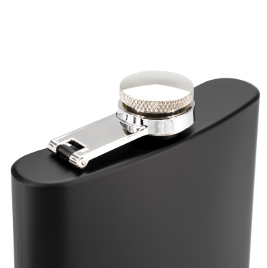 Logotrade advertising product image of: Hip flask OLYMPOS Schwarzwolf