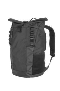 Logo trade promotional giveaway photo of: Rolltop backpack ELBERT Schwarzwolf