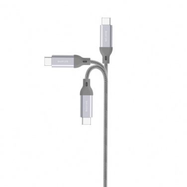 Logotrade advertising product picture of: Nylon data transfer cable LK30 Type - C Quick Charge 3.0