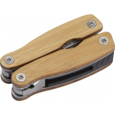 Logotrade promotional giveaway image of: Multifunction tool bamboo LEEDS