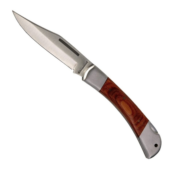 Logo trade promotional merchandise picture of: Medium knife JAGUAR Schwarzwolf