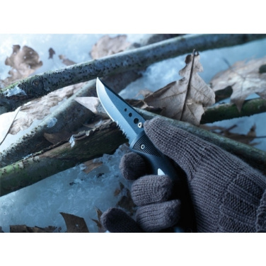 Logo trade corporate gift photo of: Folding knife STYX Schwarzwolf