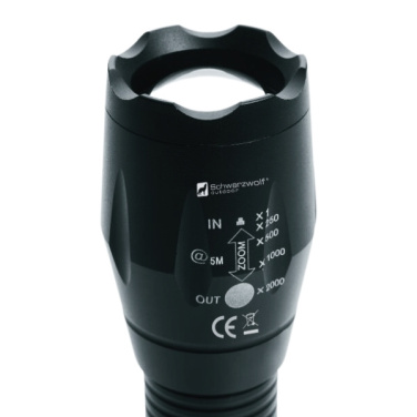 Logo trade advertising products image of: Flashlight ANTELAO Schwarzwolf