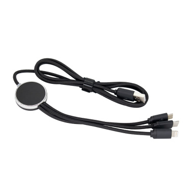 Logo trade promotional item photo of: 3in1 long cable with elighted logo for engraving, W201TG