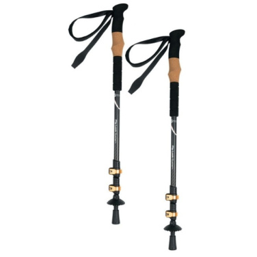 Logotrade promotional giveaway picture of: Trekking poles DENALI Schwarzwolf