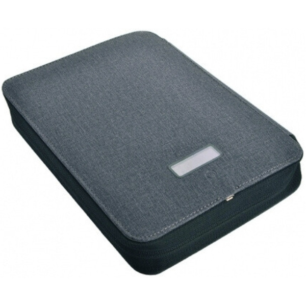 Logo trade advertising products picture of: Folder A5 & power bank 4000 mAh SORBONNE Pierre Cardin