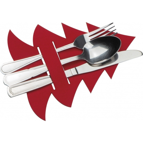 Logo trade advertising product photo of: Cutlery pad in Christmas tree shape DUFFEL
