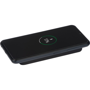 Logo trade promotional gifts picture of: Wireless charger and powerbank 8000 mAh MILAN