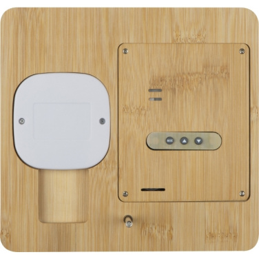 Logo trade advertising products picture of: Bamboo weather station GRANADA