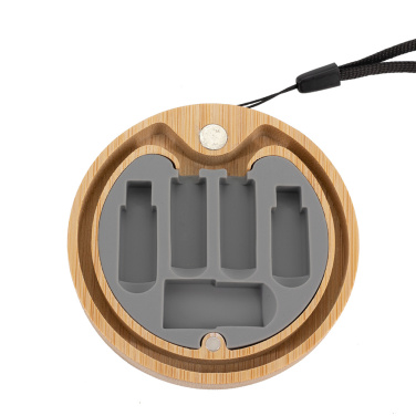 Logotrade advertising product image of: 4in1 cable in wooden case, LH-ZM01