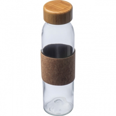Logotrade promotional gift image of: Glass bottle SKOPJE 500 ml