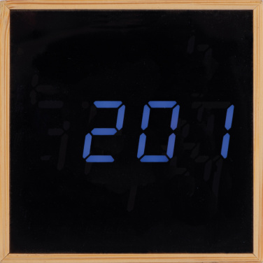 Logo trade business gifts image of: Desk clock CHARLESTON