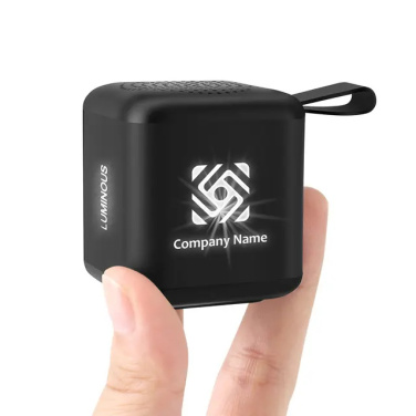 Logo trade promotional gift photo of: Mini speaker with enlighted logo for engraving