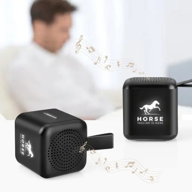Logotrade promotional gift image of: Mini speaker with enlighted logo for engraving