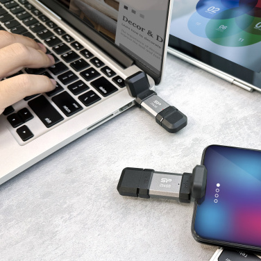 Logotrade advertising products photo of: Pendrive Silicon Power Mobile - C51 3.2, 64GB