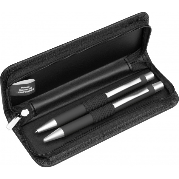 Logo trade promotional items image of: Writing set soft touch Uppsala
