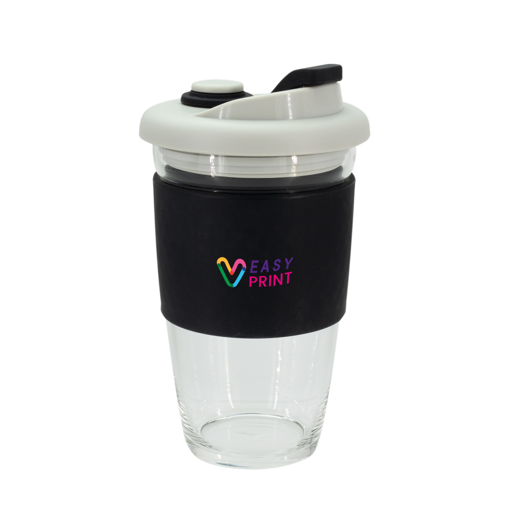 Logotrade promotional product image of: Glass coffee cup 424 ml