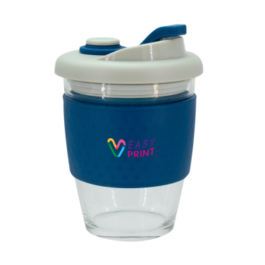 Logo trade advertising products image of: Glass coffee cup 340 ml