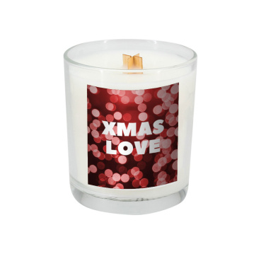 Logo trade promotional merchandise picture of: Soy candle 190g Christmas love