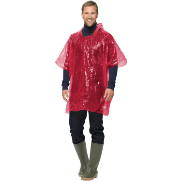 Logotrade promotional product image of: Xina rain poncho in storage ball with keychain