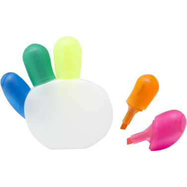 Logo trade promotional giveaways image of: Patina 5-colour highlighter