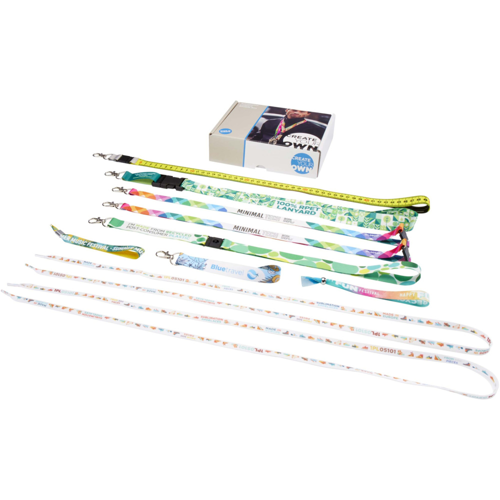 Logo trade promotional gifts picture of: Sublimation lanyards sample box