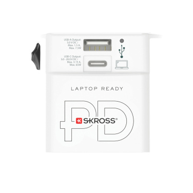 Logotrade business gifts photo of: SKROSS World Travel Adapter MUV 65W PD with USB C Cable