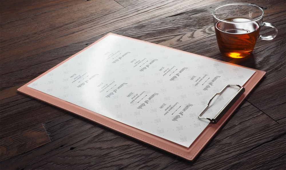 Logotrade promotional gifts photo of: Clipboard menu 1028094