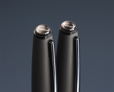 Logo trade promotional gift photo of: Obsidian stone Pen set 1290036