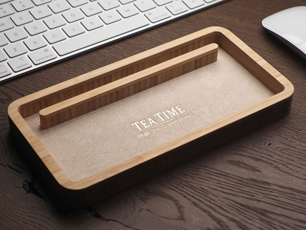 Logotrade corporate gift picture of: Wooden desk organiser 1850292