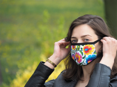 Logo trade advertising products picture of: MARS PRO cotton mask (size M) with pocket and HEPA filter 1380165