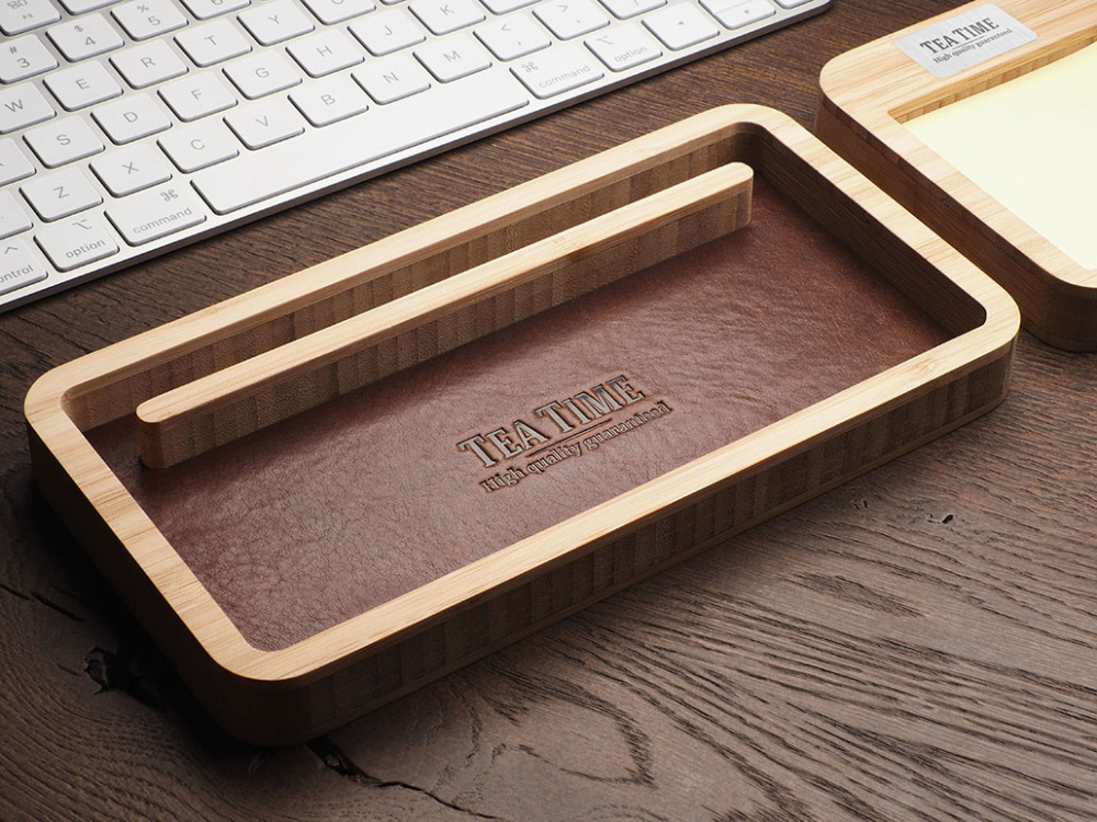 Logotrade promotional product image of: Wooden desk organiser 1852292