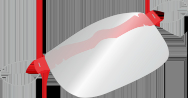 Logo trade promotional items picture of: HESTIA clear face shield-mask for mouth and nose 1452162