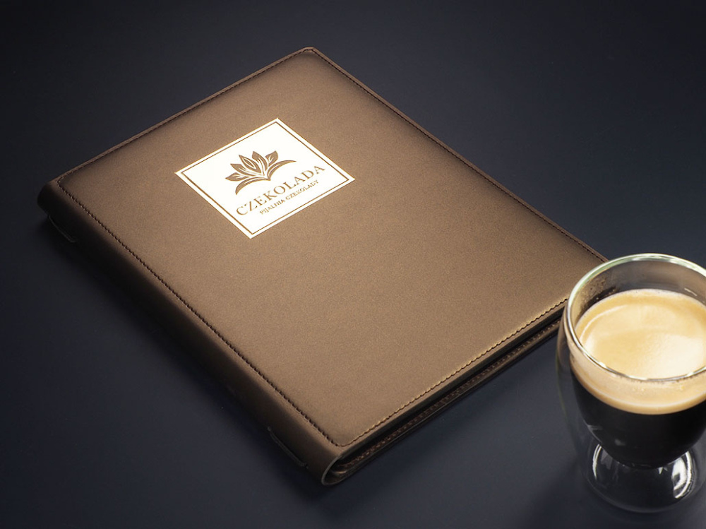 Logo trade business gifts image of: Menu cover Fine Dining Pro 1634094