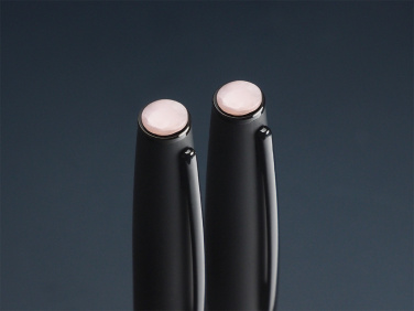 Logo trade advertising products image of: Opal stone Pen set 1286036