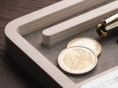 Logo trade business gifts image of: Wooden desk organiser 1818121